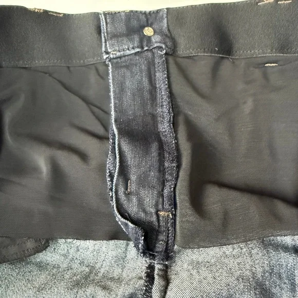 Democracy Jeans Womens 18 Blue Ab Solution Skinny Jeans Dark Indigo Stretch - Picture 5 of 13